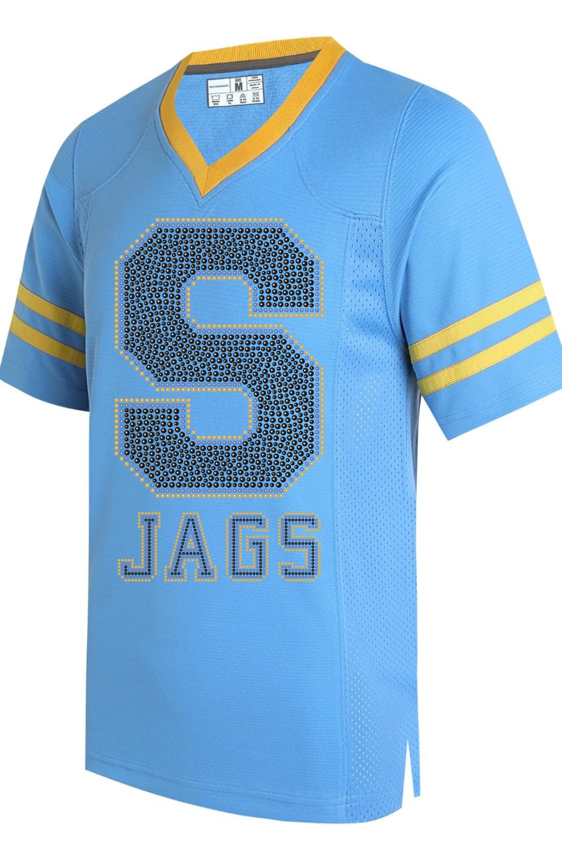 Southern Jags Columbia Blue Mesh Jersey w/Blue Stripes