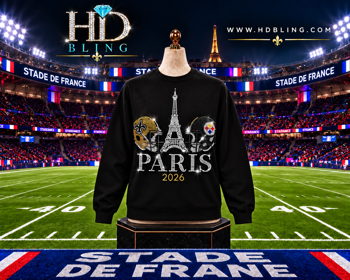 Saints vs. Pittsburgh Paris Eiffel Tower Sweatshirt