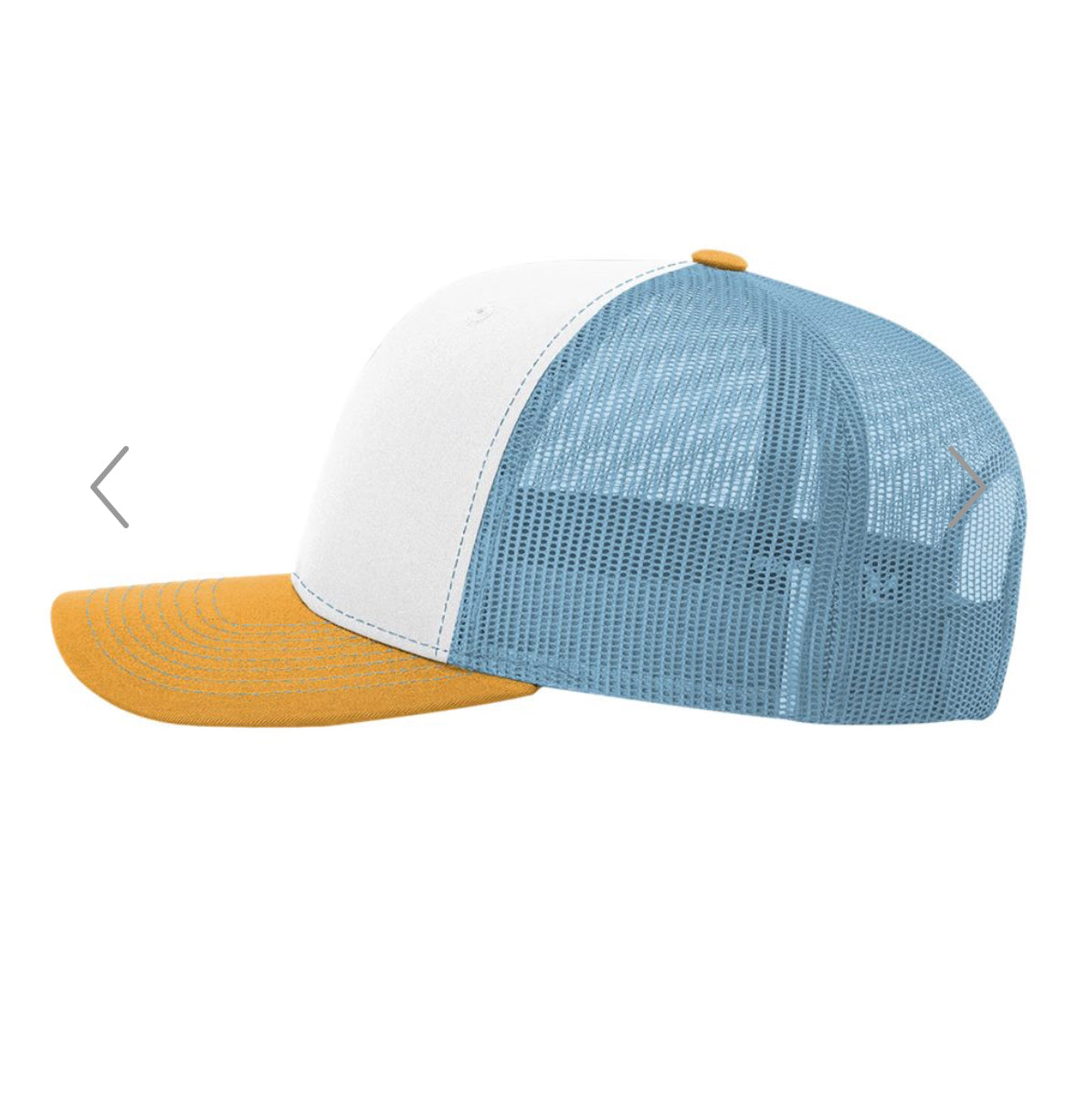 White/Gold/Blue Southern Girl Hat