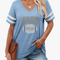 JAGS Animal Print w/Football Columbia Blue Jersey
