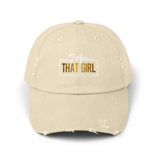 I Am That Girl Distressed Cap