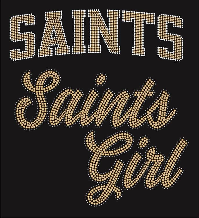 Saints Gang Sheet_Saints Girl - 10.3x11.4"