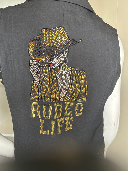 Rodeo Life Western Sleeveless Junk Blazer Vest