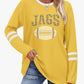 Yellow Gold and White Long Sleeve Jersey Shirt