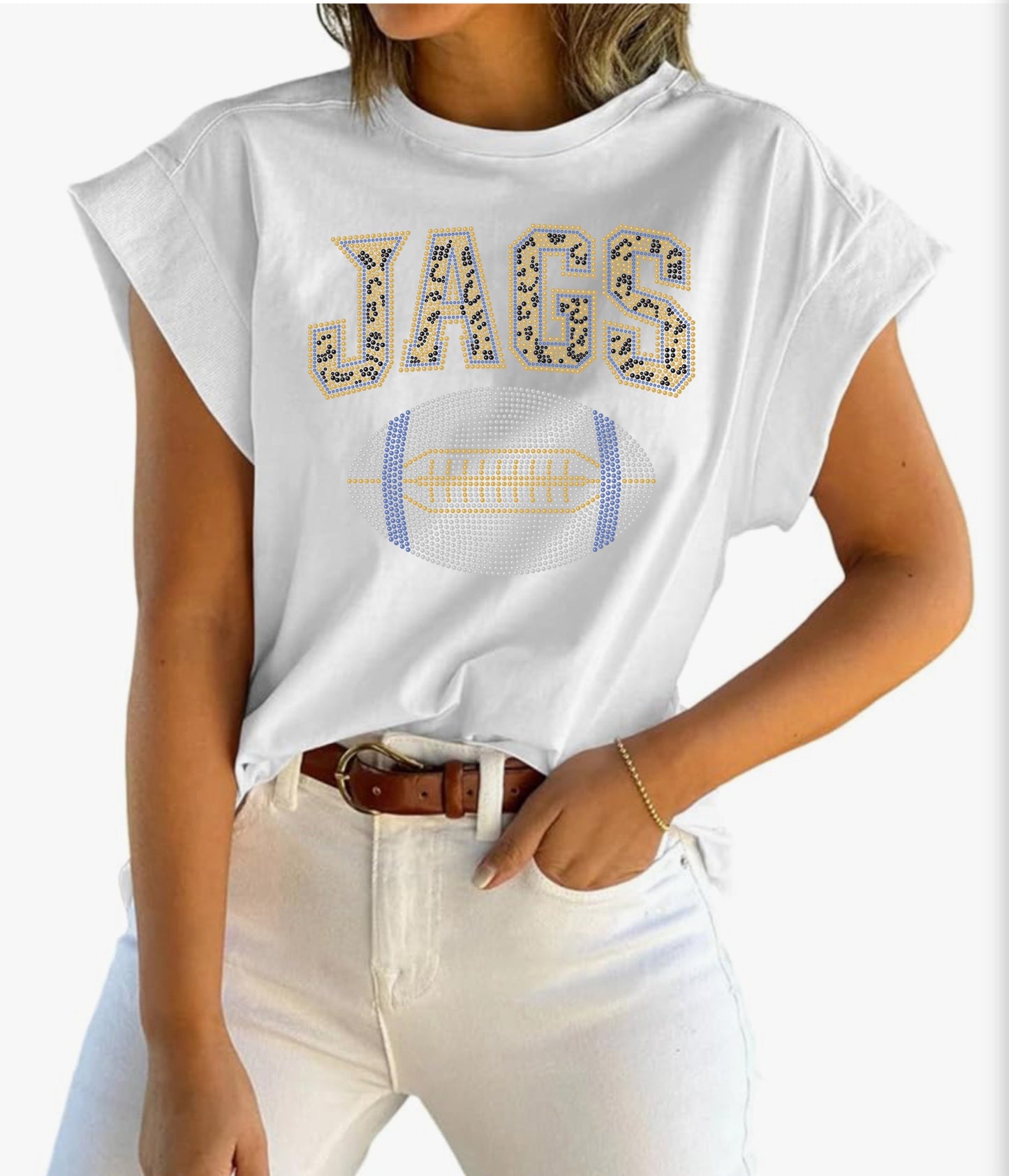 White Cap Sleeve Tank Top