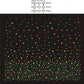 Scattered Filled Mardi Gras Rhinestuds_Green, Gold, Pink 3MM 4MM 5MM- 12"x9.8"