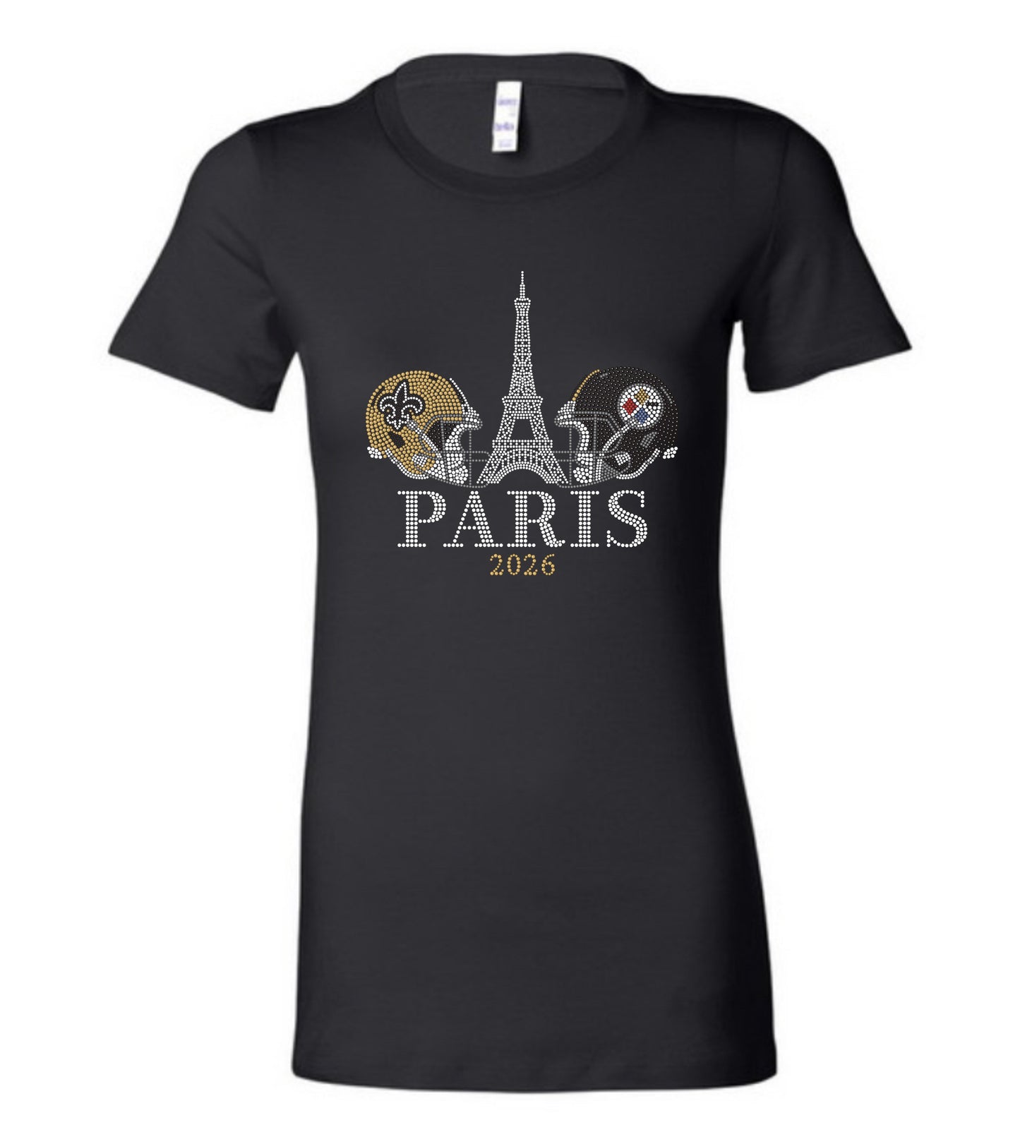 Saints vs. Pittsburgh Paris Eiffel Tower T-Shirt