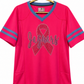 Southern Pink Breast Cancer Mesh Jersey w/Gold Stripes (Copy)