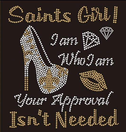 Saints Girl_I Am - 8.9x9.9"