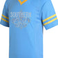 Southern Jags Columbia Blue Mesh Jersey w/Blue Stripes