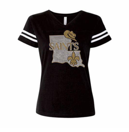 Saints Louisiana Cowboy Fleur de Lis Game Day Jersey