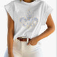 White Cap Sleeve Tank Top