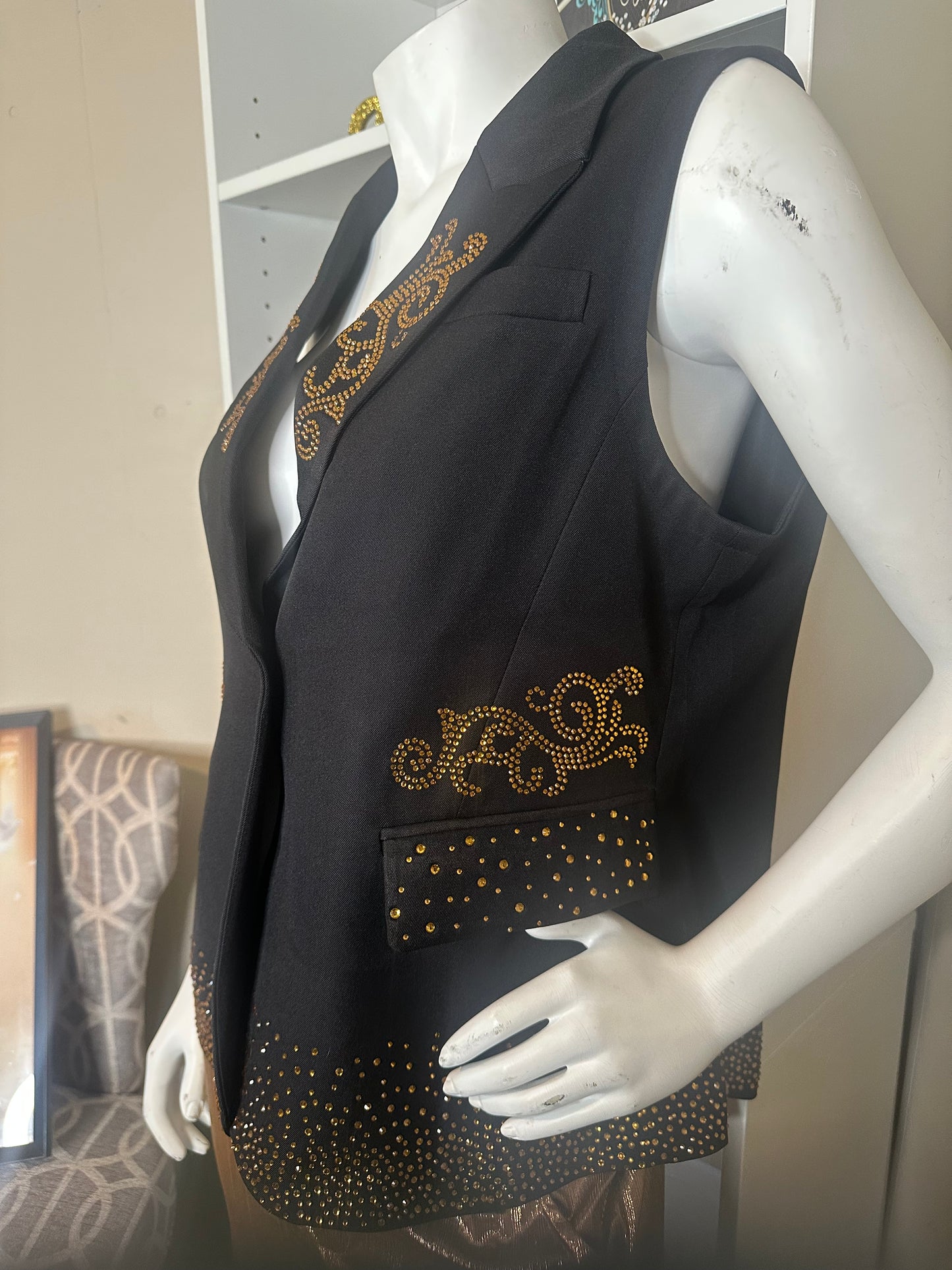 Rodeo Life Western Sleeveless Junk Blazer Vest