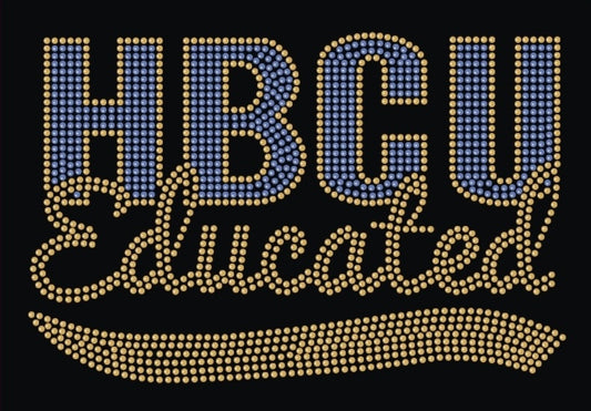 HBCU Educated_Blue and Gold - 10x6.5"
