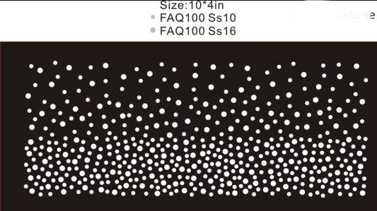 Rhinestone Gradual Transition Transfer Clear SS10 SS16 10"x4" Austrian Crystals