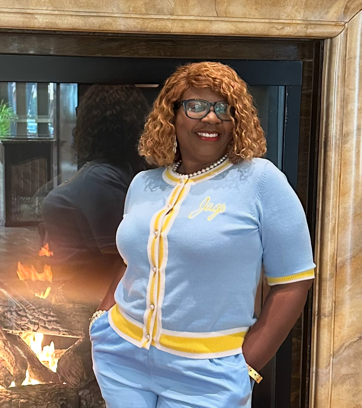 JAGS Knit Cardigan Sweater...Southern University Jaguar Inspired Knit Cardigan