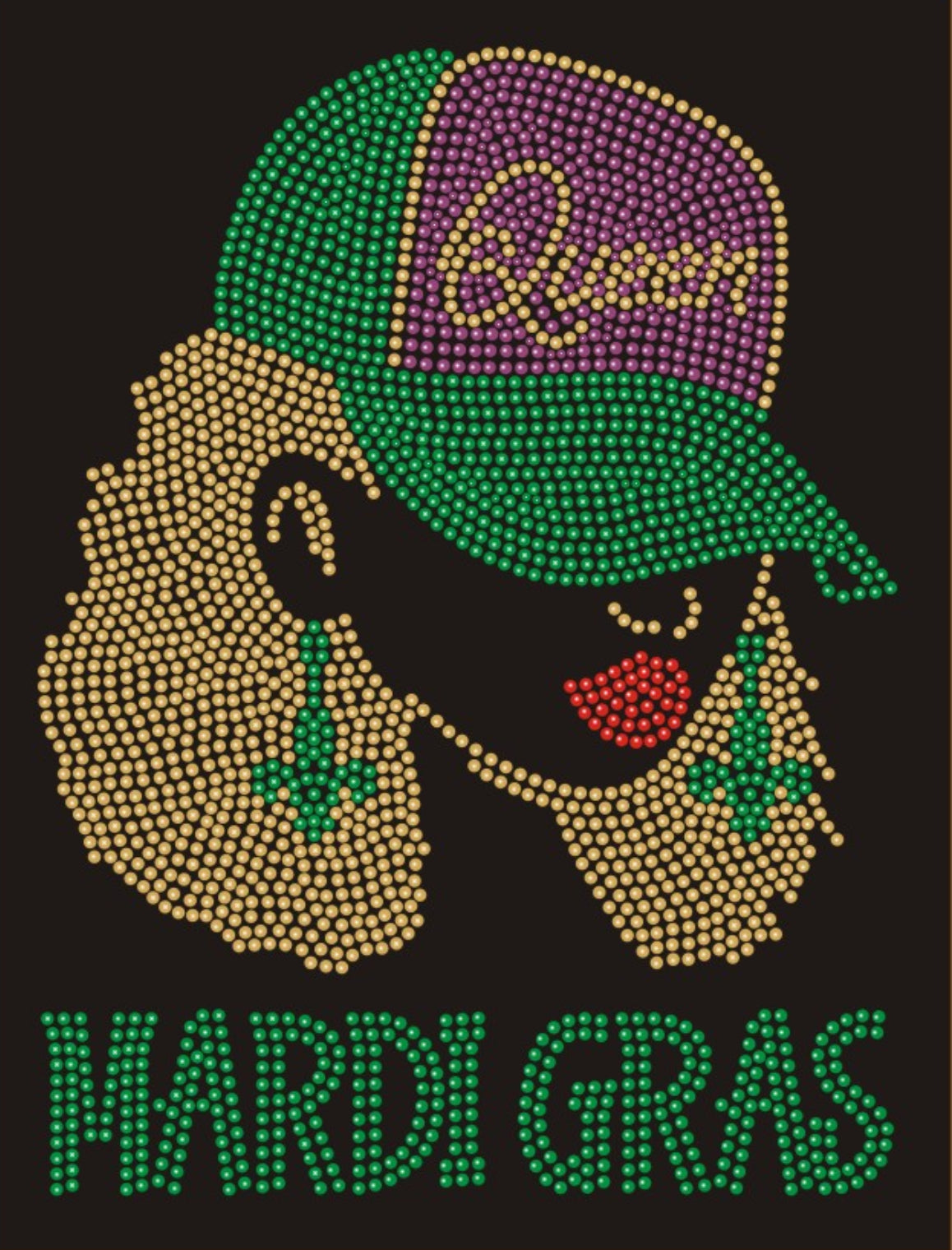 Mardi Gras Queen w/Cap Sweatshirts
