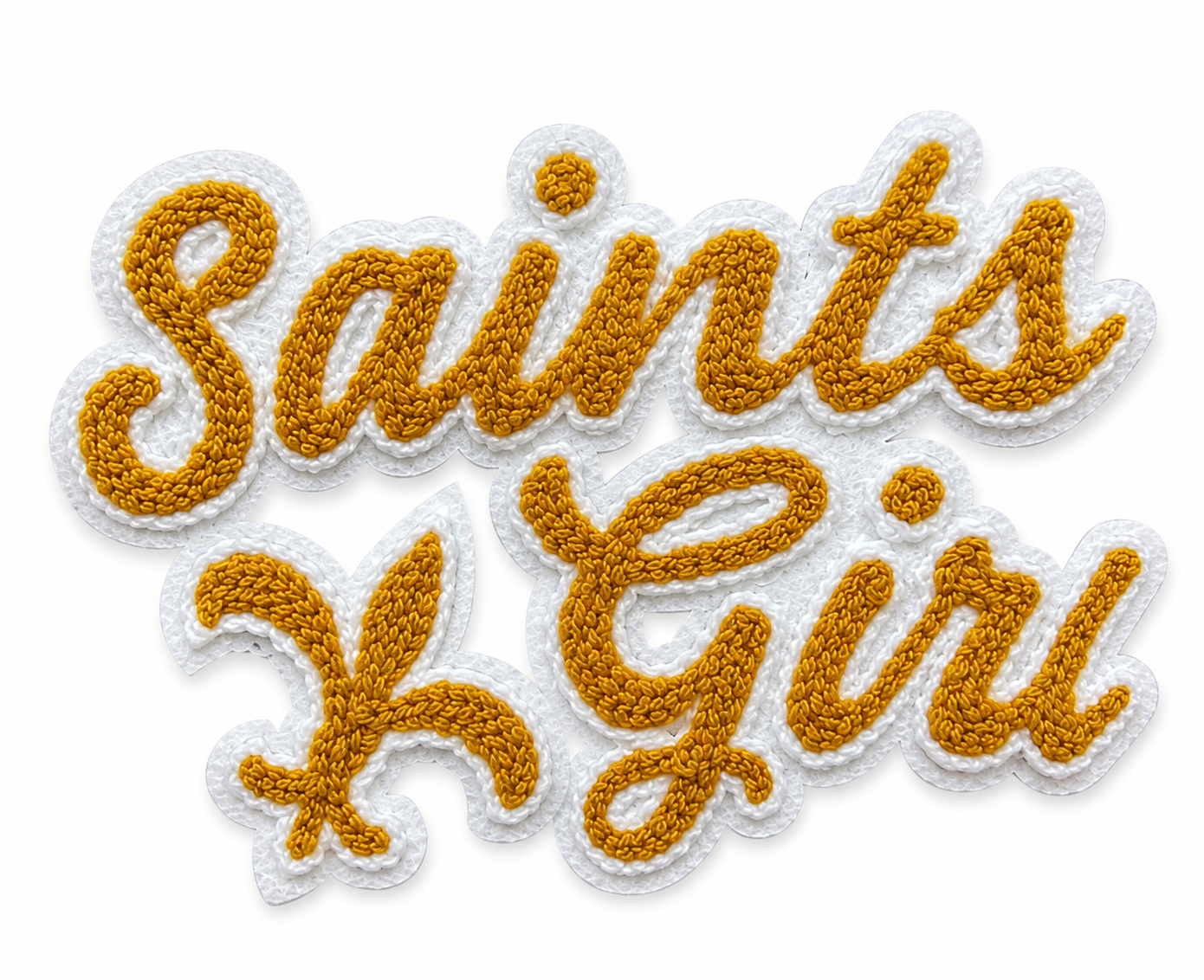 Saints Girl Chenille Patch Bundle