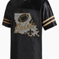 Saints Black Mesh Jersey w/Gold Stripes
