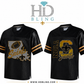 Saints Black Mesh Jersey w/Gold Stripes