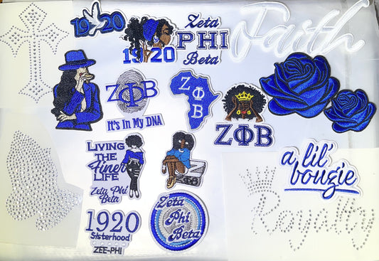 Zeta Rhinestone & Patch Bundle