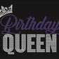Birthday Queen_royal blue