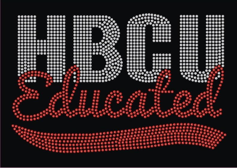 HBCU Educated _red and silver