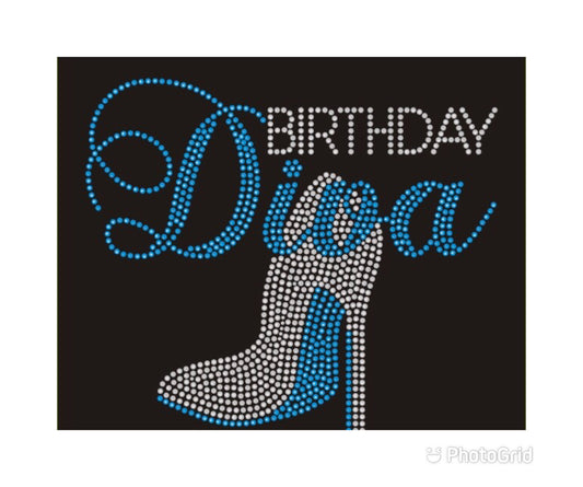 Birthday Diva Blue