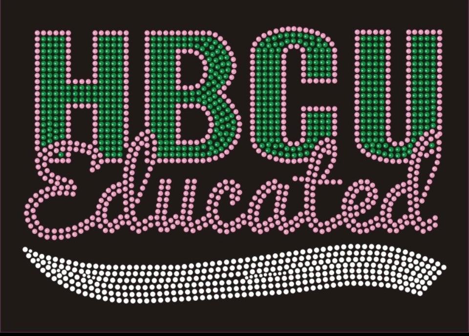 HBCU Educated _pink and green
